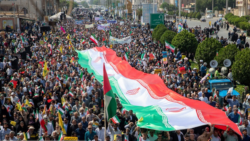 حضور مردم در راهپیمایی روز قدس نشان داد شعار انقلاب اسلامی در حمایت از فلسطین دارای پشتوانه مردمی است